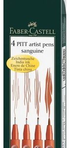 Marcadores Pitt Artist Sanguineo Set X 4 Faber Castell