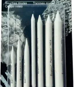 Set De Esfuminos Giorgione X7 Difuminado Artístico Dibujo G-bs07 Set De Esfuminos X 7