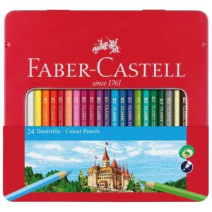Lapices De Colores Eco En Lata X 24 Largos Faber-castell