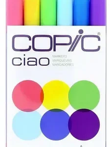 Marcadores Copic Ciao X6 Brillantes Doble Punta Alcohol Para Papel