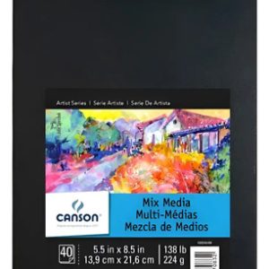 Canson Block Mix Media 224 Grs 13.9 X 21.6 Cm 40 Hjs