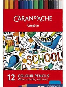 Caran Dache Lapices Linea Escolar Acuarelables X 12 Carton