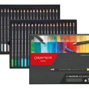 Lápices Acuarelables Caran D'ache Museum Aquarelle 40 Piezas