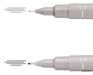 Uni Pin Light Grey Tinta Pigmentada 0,1 O 0.5 Mm X Unidad