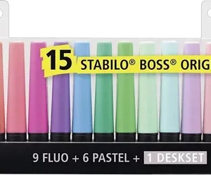 Resaltador Stabilo Boss 15 Colores Deskjet