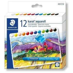 Crayones Acuarelables Staedtler Karat X 12
