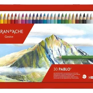Set De 30 Lapices Caran D´ache Pablo Resistentes Al Agua
