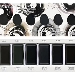 Acuarelas Gansai Tambi Sumi Kuretake 6 Colores
