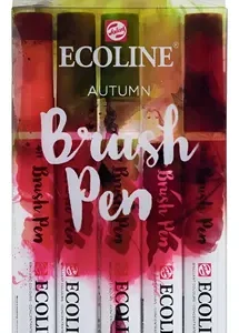 Ecoline Brush Pen Marcador Set X 5 Unidades Otoño