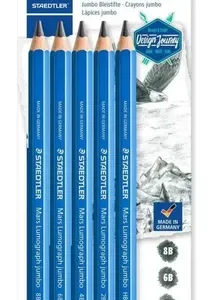 Lapices Staedtler Lumograph Jumbo Grafito X 5 Unidades