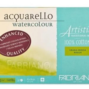 Block Fabriano Acquarello Gr. Grueso 300 Grs 26 X 36 Cm 20 H