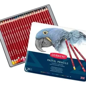 Lapices Pastel Derwent X 24 Caja Metalica Color Coral Claro P140