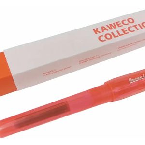 Pluma Estilográfica Kaweco Perkeo Infrared Tinta Roja Trazo Medio Rojo