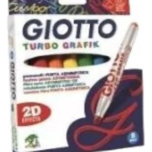 Giotto Dia De Mama Marcador Turbo Grafik 8 Colores 2d Efecto