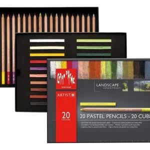 Caran Dache 20 Lapices Pastel +20 Pasteles Landscape Paisaje Multicolor
