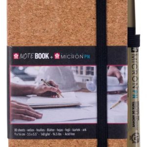 Libreta Sakura Tapa Corcho Note Book 14 X 9 Cm 80 Hs 140 Grs