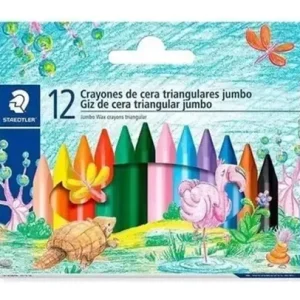 Crayon De Cera Gruesa Triangular 12 Colores Staedtler