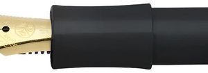 Plumin Kaweco Extra Fino Pluma Dorada Cuerpo Negro
