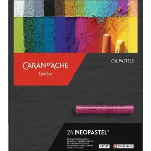 Giz Pastel Oleoso Caran D'ache Neopastel 24 Colores 24 Núcleos