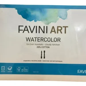 Papel Favini Watercolor Torchon Nube 25x35 Cm 340 Gr 10 H