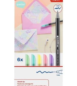 Edding Pastel Marcador 1200 X 6 Colores