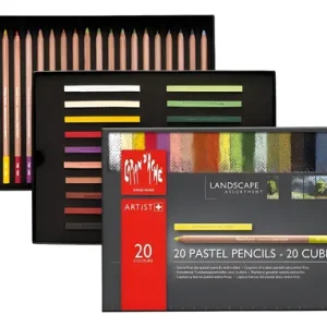 Caran Dache 20 Lapices Pastel +20 Pasteles Landscape Paisaje