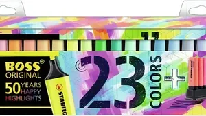 Destacadores Stabilo Boss 23 Colores + Base Pastel