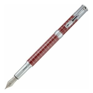 Lapicera Monteverde Jewelria Executive Burgundy Grid